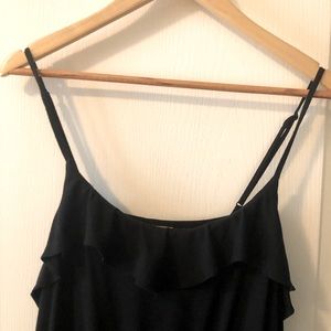 Cotton, black ruffle XL Mossimo dress